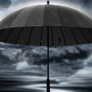 Automatic Open Stick Umbrella with Windproof 16 Ribs - Casual Business Style, Water-resistant Pongee (210T) Canopy, Durable Steel Frame, Comfort Grip Plastic Handle - Versatile for Sun and Rain